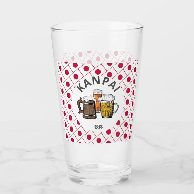 Copo De Pint JAPÃO Kanpai 乾 杯 Cerveja Japonesa Excelente (Verso)