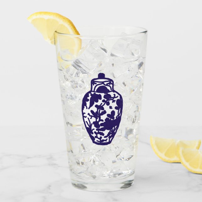 Copo De Pint Jar Ginger Azul (Gelo frontal)