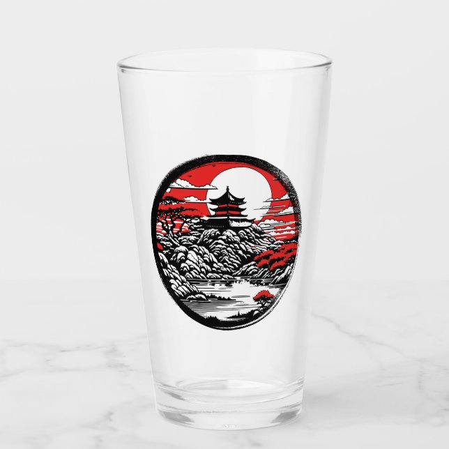 Copo De Pint Jardim japonês (Frente)