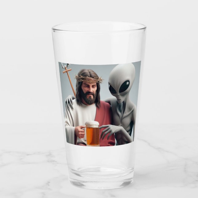 Copo De Pint Jesus Beer Buds (Frente)