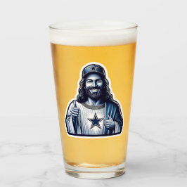 Copo De Pint Jesus é um bebendo de fã Dallas