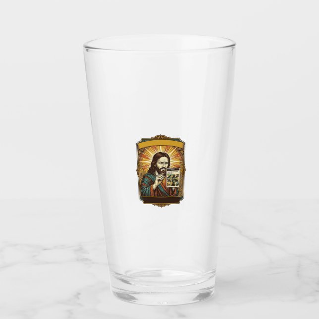 Copo De Pint Jesus Escadas Embaçadas Teste Captcha Segurança Te (Frente)
