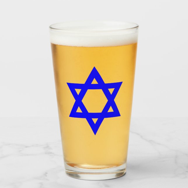 Copo De Pint ✡︎ Jewish Star de David (Frente (Preenchido))