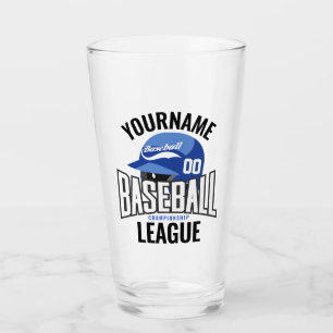 Copo De Pint Jogador de beisebol personalizado NAME Equipe Cham