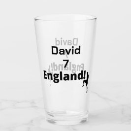 Copo De Pint Jogador de futebol inglês personalizável