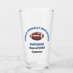 Copo De Pint Jogador de Futebol Personalizado da Blue High Scho