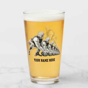 Copo De Pint Jogadores De Futebol Vintage Sports, Quarterback
