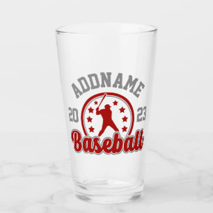 Copo De Pint Jogo de Jogador de Equipe de Beisebol com NOME Per