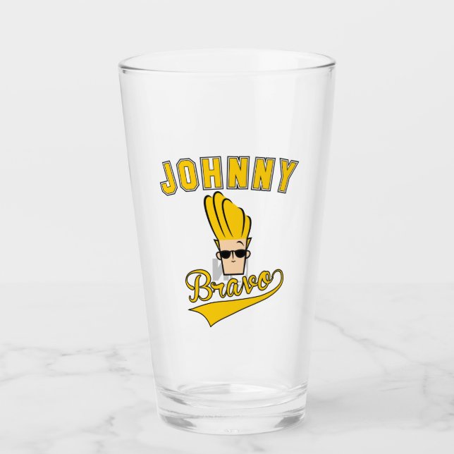 Copo De Pint Johnny Bravo Collegiate Graphic (Frente)