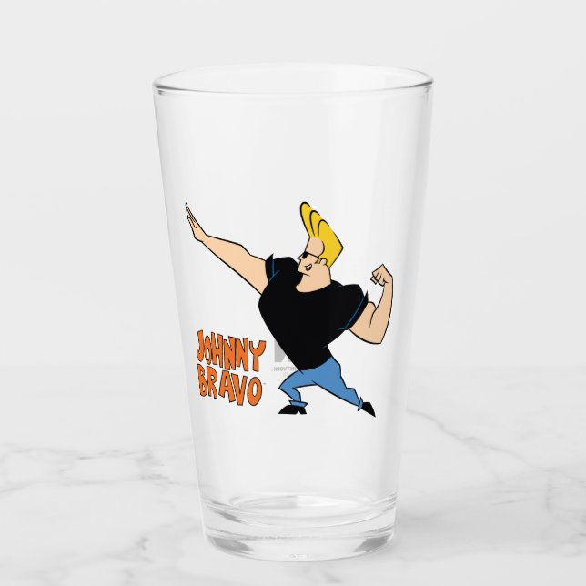 Copo De Pint Johnny Bravo Flexing (Frente)
