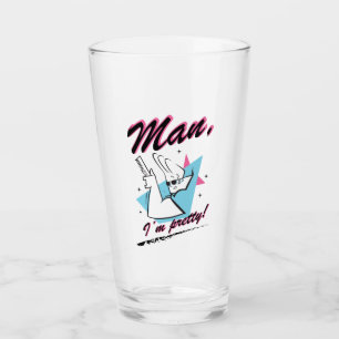 Copo De Pint Johnny Bravo - Homem, sou Bonito Gráfico Retroativ