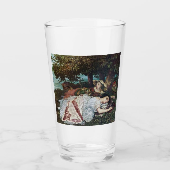 Copo De Pint Jovens damas nas margens do Sena (Verão) (Frente)