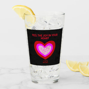 Copo De Pint Joyful Heart Glass Tumbler