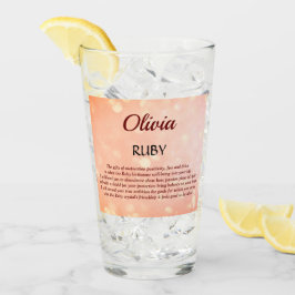 Copo De Pint Julho Birthstone Ruby design