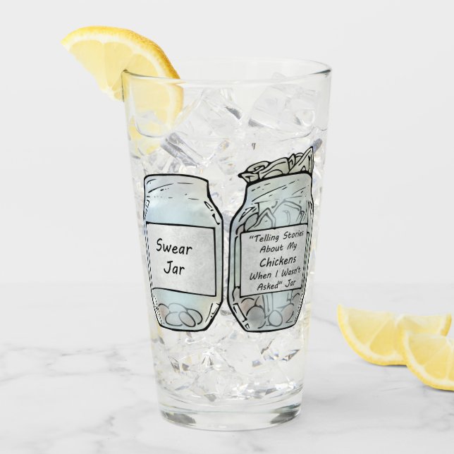 Copo De Pint Jure o frasco e o frasco da galinha (Gelo frontal)