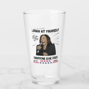 Copo De Pint Kamala Harris Bebendo Glass