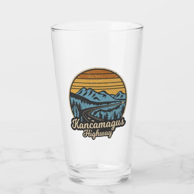 Copo De Pint Kancamagus Highway New Hampshire Retro (Frente)