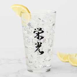 Copo De Pint Kanji Eiko/Glória Caligrafia Japonesa