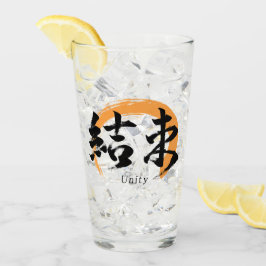 Copo De Pint Kanji Kessoku/Unity Japanese Calligraphy
