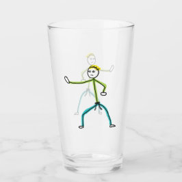 Copo De Pint Karate Stickman