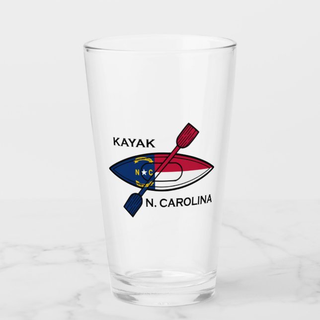 Copo De Pint Kayak North Carolina Flag (Frente)