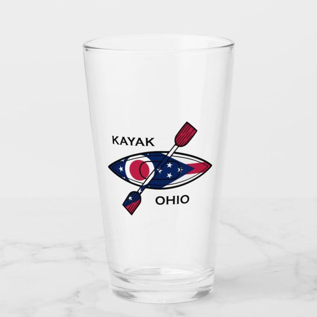 Copo De Pint Kayak Ohio Flag (Frente)
