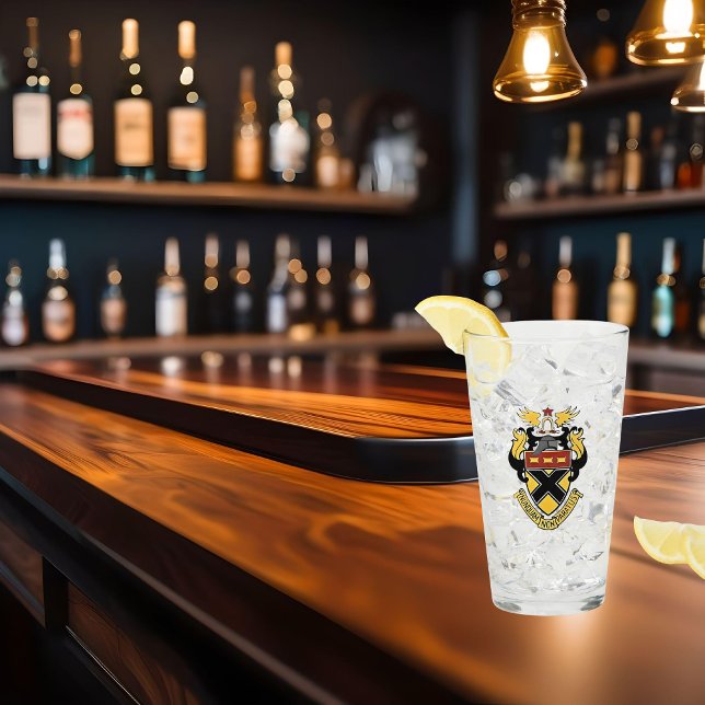 Copo De Pint Kemper Militar School & College Crest Glass (Criador carregado)