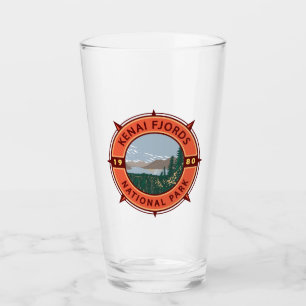 Copo De Pint Kenai Fjords National Park Retro Compass Emblem