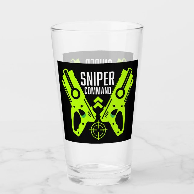 Copo De Pint Kids Toy Gun Batalha Natal (Frente)