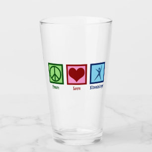 Copo De Pint Kinesiologista Peace Love Kinesiology