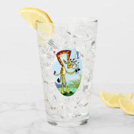 Copo De Pint KINK NA MINHA BEBIDA GIRAFFE por Jeff Willis Art