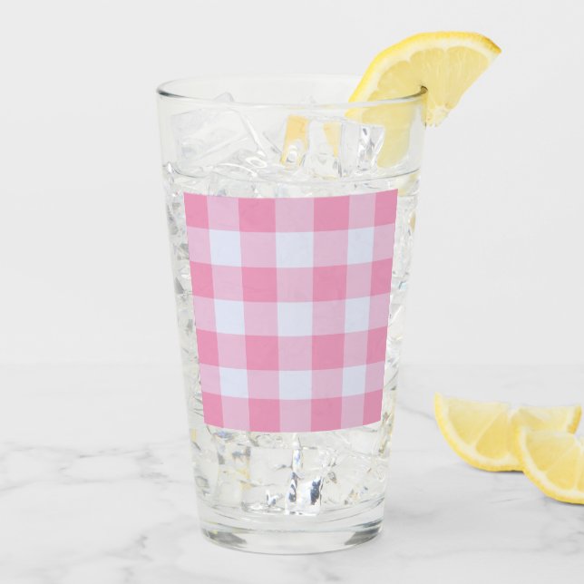 Copo De Pint Kitschy Gingham Retro Kitchen (Gelo traseiro)