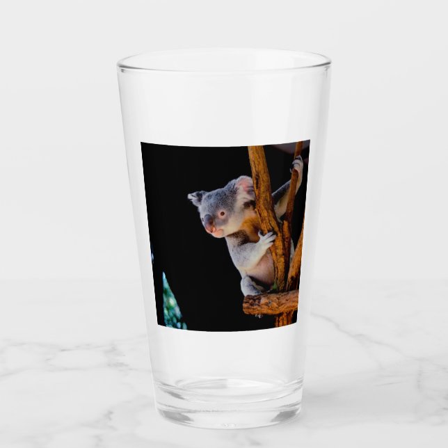 Copo De Pint Koala Cute na Cinza (Frente)