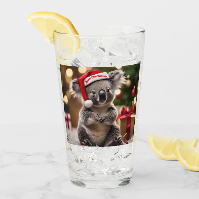 Copo De Pint "Koala Kris Kringle: Natal Abaixo" (Gelo frontal)