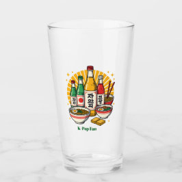 Copo De Pint Korean Pop Culture Chest Print T-Shirt Glass