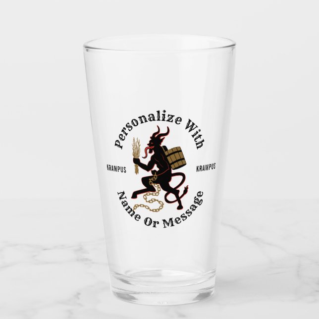 Copo De Pint Krampus personalizado (Frente)