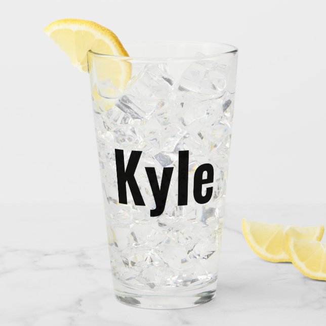 Copo De Pint Kyle Mens Name, (Gelo frontal)