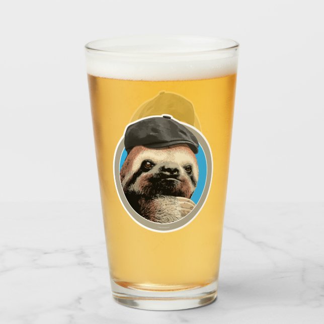 Copo De Pint Lã (no chapéu de Baker Boy) (Frente (Preenchido))