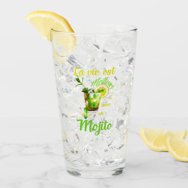 Copo De Pint La vie est meilleure avec un mojito (Gelo frontal)