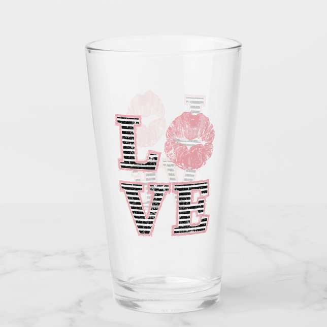 Copo De Pint Lábios do amor (Frente)