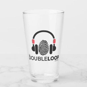Copo De Pint Laço dobro Podcast - vidro do Tumbler