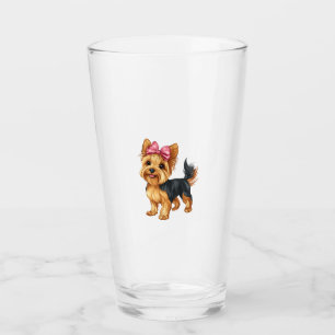 Copo De Pint Laço Sedutor Yorkshire Terrier Cadela Yorkie Mãe G