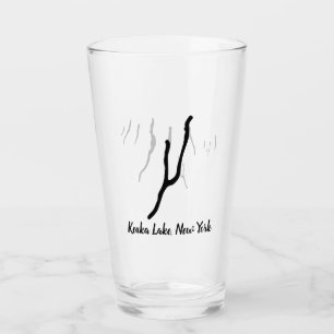 Copo De Pint Lago Keuka, Vidro De Bebida NY
