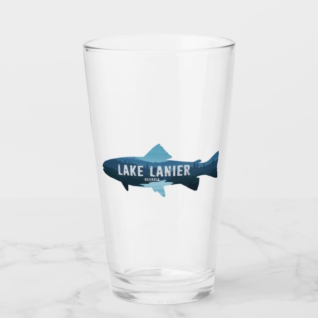 Copo De Pint Lago Lanier Peixes Geórgia (Frente)