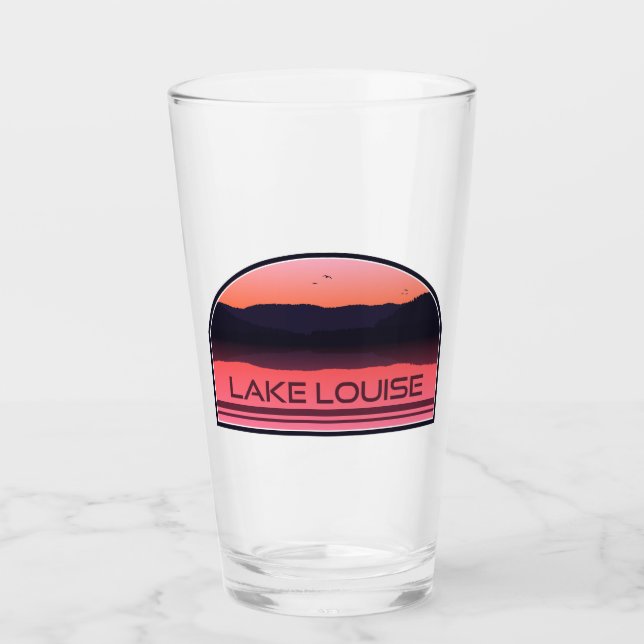 Copo De Pint Lago Louise Banff Parque Nacional Red Sunrise (Frente)