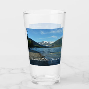 Copo De Pint Lago Mendenhall na paisagem de Juneau Alasca