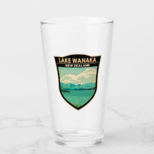 Copo De Pint Lago Wanaka Otago Nova Zelândia Viagem Art Vintage