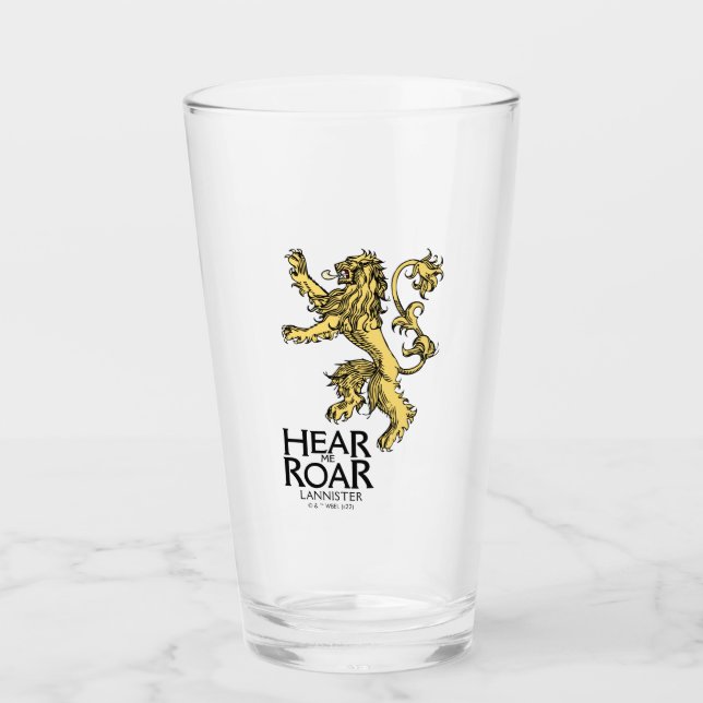 Copo De Pint Lannister Sigil - Ouça-me Roar (Frente)