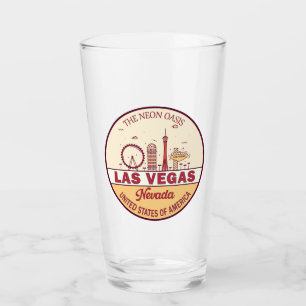 Copo De Pint Las Vegas Nevada City Skyline Emblem