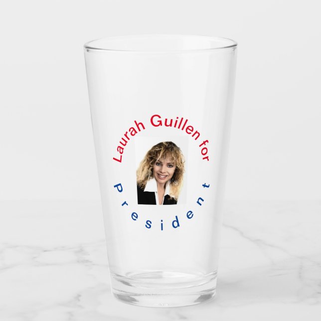 Copo De Pint Laurah Guillen para Presidente (Frente)